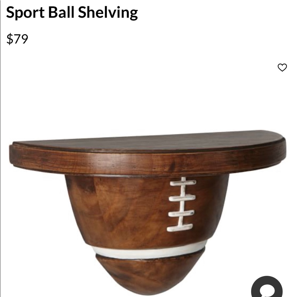 Pottery Barn sports shelf